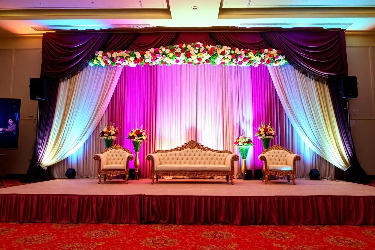 Elegant stage decoration