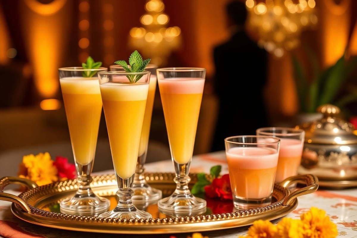 Welcome drinks served to guests